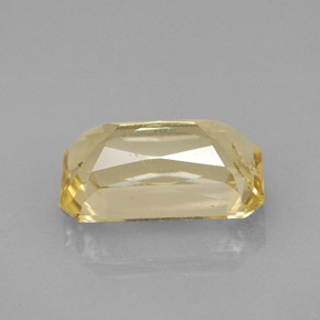 Escapolita amarelo natural 3,24ct, corte esmeralda, VS-SI