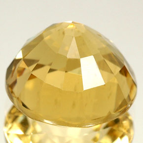 Escapolita amarelo natural 3,94ct, corte redondo, VS