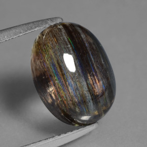 Escapolita multicolorido natural 4,07ct, corte oval, transparente