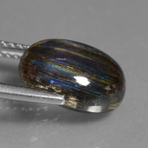 Escapolita multicolorido natural 4,07ct, corte oval, transparente