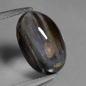 Escapolita Arco-íris colorido Natural 3.55ct, Corte Oval, Transparente