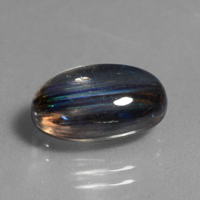 Escapolita multicolorido natural 5,76ct, corte oval, transparente
