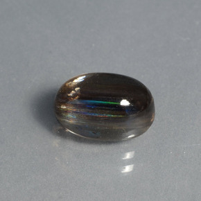 Escapolita multicolorido natural 3,70ct, corte oval, transparente