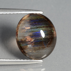 Escapolita multicolorido natural 4,21ct, corte oval, transparente