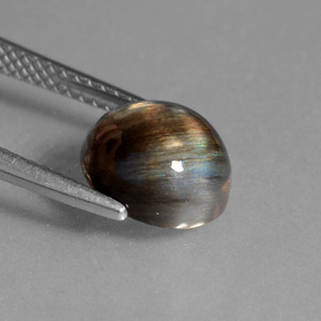 Escapolita multicolorido natural 2,72ct, corte oval, transparente