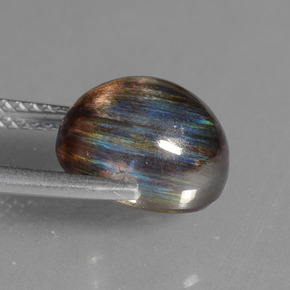 Escapolita multicolorido natural 4,52ct, corte oval, transparente