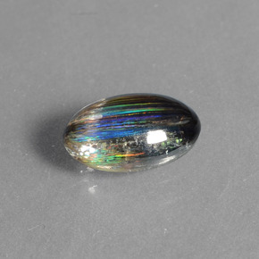 Escapolita multicolorido natural 1,45ct, corte oval, transparente