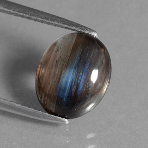 Escapolita multicolorido natural 2,66ct, corte oval, transparente