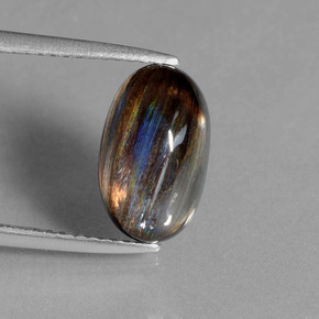 Escapolita multicolorido natural 4,11ct, corte oval, transparente