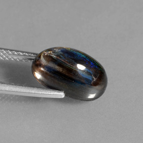 Escapolita multicolorido natural 4,11ct, corte oval, transparente