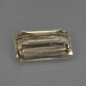 Escapolita multicolorido natural 6,56ct, corte esmeralda, transparente