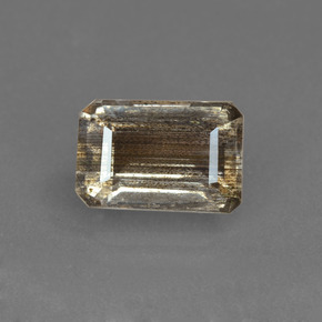 Escapolita multicolorido natural 2,88ct, corte esmeralda, transparente