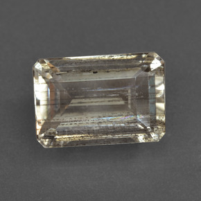 Escapolita multicolorido natural 8,41ct, corte esmeralda, transparente