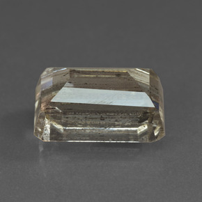 Escapolita multicolorido natural 8,41ct, corte esmeralda, transparente