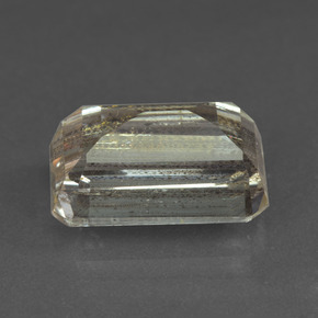 Escapolita multicolorido natural 8,96ct, corte esmeralda, transparente