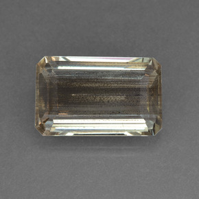 Escapolita multicolorido natural 5,78ct, corte esmeralda, transparente