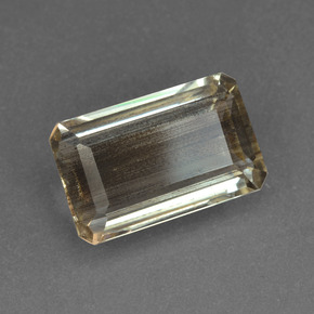 Escapolita multicolorido natural 5,78ct, corte esmeralda, transparente