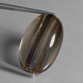 Escapolita multicolorido natural 45,72ct, corte oval, transparente
