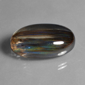 Escapolita multicolorido natural 45,72ct, corte oval, transparente