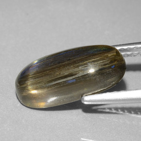 Escapolita multicolorido natural 3,58ct, corte oval, translúcido