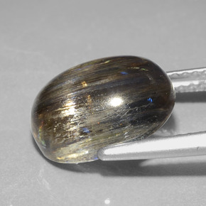 Escapolita multicolorido natural 4,98ct, corte oval, transparente