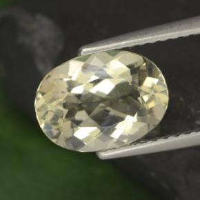 Escapolita amarelo natural 1,99ct, corte oval, VVS-VS