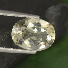 Escapolita amarelo natural 1,99ct, corte oval, VVS-VS