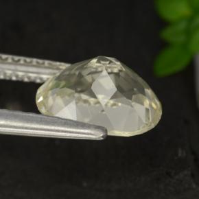 Escapolita amarelo natural 1,69ct, corte oval, VS