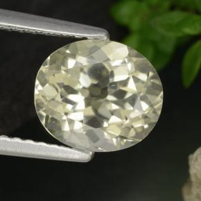 Escapolita amarelo natural 1,84ct, corte oval, VVS-VS