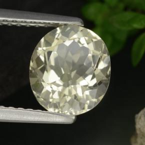 Escapolita amarelo natural 1,84ct, corte oval, VVS-VS