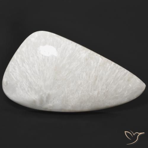 38.19ct Natural branco claro Escolecita, Chique, Opaco