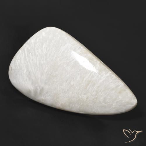 Escolecita branco claro Natural 38.19ct, Chique, Opaco