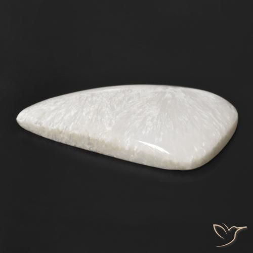 Escolecita branco claro Natural 38.19ct, Chique, Opaco