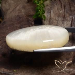 Escolecita Branco Natural 63.74ct, Chique, Opaco