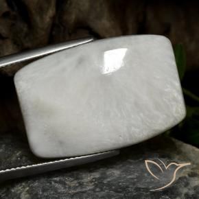 Escolecita Branco acinzentado claro Natural 18.97ct, Chique, Opaco