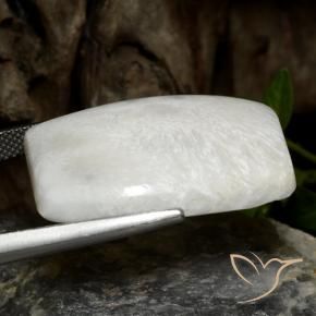 Escolecita Branco acinzentado claro Natural 18.97ct, Chique, Opaco