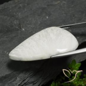 Escolecita Branco acinzentado claro Natural 18.54ct, Chique, Opaco