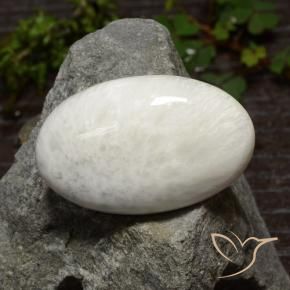 Escolecita branco claro Natural 29.06ct, Corte Oval, Opaco