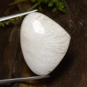 Escolecita Branco Natural 19.99ct, Formato de pêra, Opaco