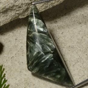 Serafinita Verde Multicolor Natural 27.86ct, Forma extravagante, Opaco