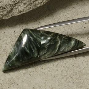 Serafinita Verde Multicolor Natural 27.86ct, Forma extravagante, Opaco