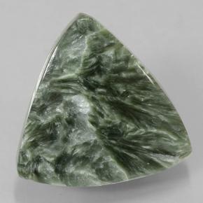 Serafinita Verde Natural 10.32ct, Trilhão, Opaco
