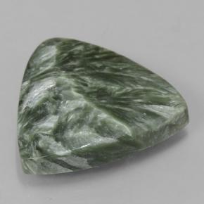 Serafinita Verde Natural 10.32ct, Trilhão, Opaco