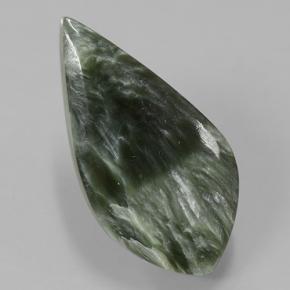 Serafinita Verde Natural 8.50ct, Forma extravagante, Opaco