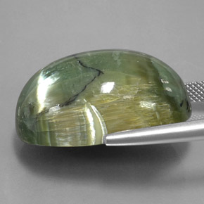 Serpentina verde natural 42,76ct, corte oval, opaco