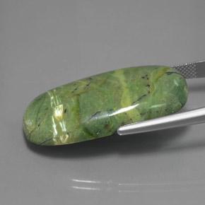 Serpentina Verde médio Natural 34.37ct, Corte Oval, Opaco