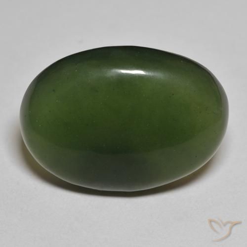 20.12ct Natural Verde escuro Serpentina, oval, Translúcido