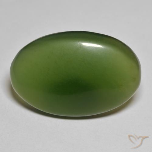28.19ct Natural Verde escuro Serpentina, oval, Translúcido