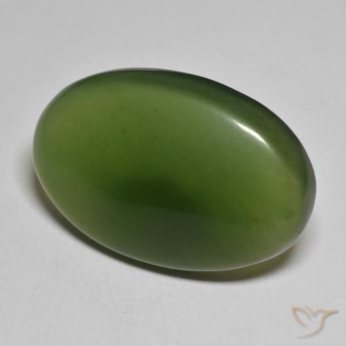 Serpentina Verde escuro Natural 28.19ct, oval, Translúcido