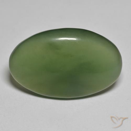 23.11ct Natural Verde escuro Serpentina, oval, Translúcido